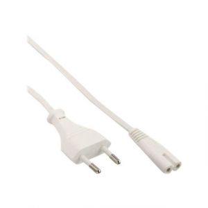 InLine Câble dalimentation Europlug (P) pour IEC 60320 C7 50 cm blanc