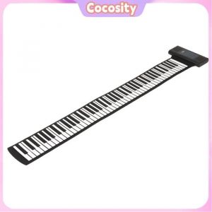 Cocosity Piano Roll Up Piano électrique Enroulable Clavier de Piano Pliable 88 Touches pour Enfants PS88AH son piece Bouchon UE