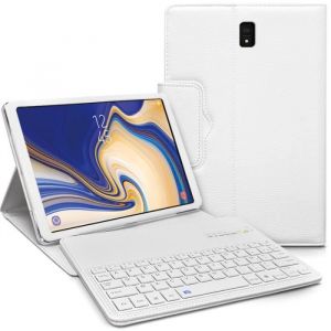 &Eacute;tui de Protection - Samsung - Galaxy Tab S4 - Clavier Bluetooth Azerty - Blanc - 10.5 pouces