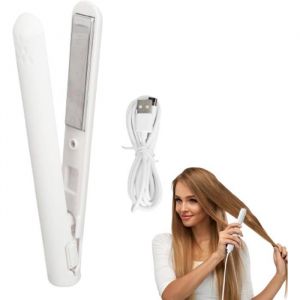 Mini Lisseur &agrave; CheveuxFer &agrave; Lisser sans FilFer &agrave; Lisser M&ecirc;me &agrave; Temp&eacute;rature ConstanteFer Plat Portable pour Frange de Cheveux