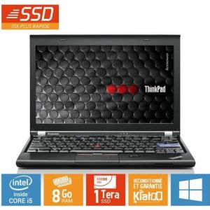 Pc portable LENOVO THINKPAD X 220 core i5 8 go ram 1 to ssd disque durordinateur portable ultrabook  reconditionné par pro avec 25