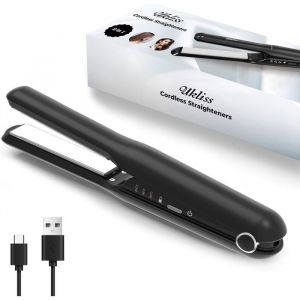 Mini LisseurFer A Lisser 2 En 1 Sans Fil Lisseur De Voyage 3 Température Portable Fer A Lisser Avec Chargement Usb