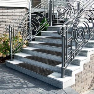 Tapis descalier en caoutchouc Antidérapant Madras 25 x 75 cm