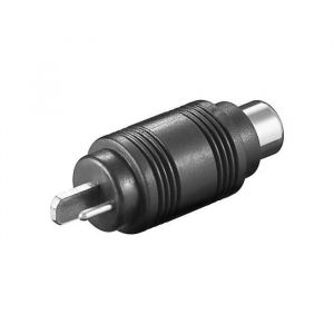 Adaptateur Audio - GOOBAY - Lot de 10 - Din M&acirc;le - RCA Femelle - Noir