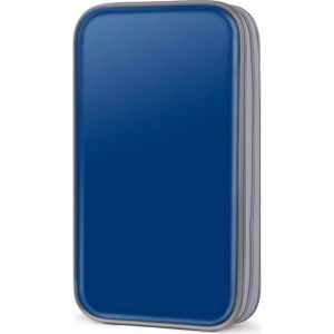 Range CD Pochette CD en plastique dur DVD/VCD Range CD 80 PCS Housse CD Classeur CD Pochette pour disque CD Boite CD Bleu
