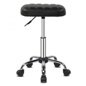 ALIGHTUP - Tabouret de massage tabouret à roulettes rotatif hauteur réglable noir 39*31cm