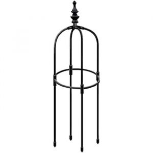 Ob&eacute;lisque de plantes de jardin Treillis de jardin d&rsquo;ob&eacute;lisque de tour en m&eacute;tal pour vignes grimpantes et fleurs (90cm)