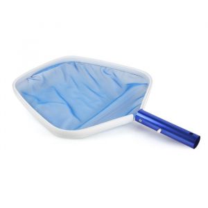 Épuisette de surface - Aluminium - Armature renforcée - Fixation par clips - Pour piscine
