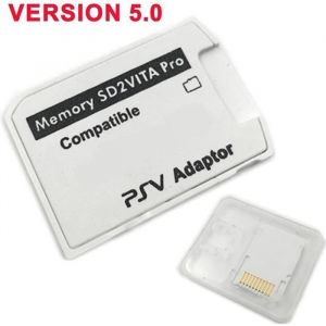 Version 5.0 Sd2Vita pour Ps Vita Carte à Mémoire Tf pour Carte De Jeu Psvita Adaptateur Psv 1000-2000 3.60 Système Sd Micro- Carte