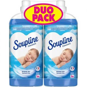 [Lot de 2] SOUPLINE Adoucissants concentrés grand air - 13L