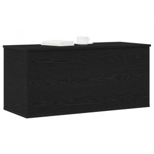 El&eacute;gant Coffre de rangement Banc de salon avec couvercle - ch&ecirc;ne noir - 100x42x46 cm - bois ding&eacute;nierie &4423273