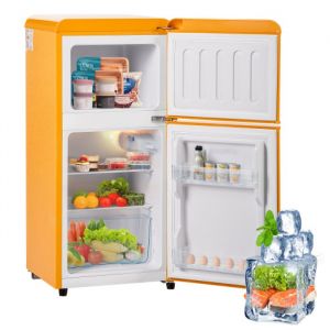 RéFrigéRateur RéTro RéFrigéRateur Combiné CongéLateur Deux Portes Volume Total 60 Litres 102 Kwh/H -27°C ∽ 13°C LumièRe LED Jaune