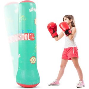 Punching Ball Enfants 150 cm Sac de Frappe Enfant Punching Ball Enfant Sac de Boxe pour pratiquer Le karat&eacute; Le Taekwondo