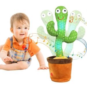 Jouet Cactus Qui R&eacute;p&egrave;te Cactus Qui Parle et Chantant R&eacute;p&eacute;tez Ce Que Vous Dites de Nouveaux Cactus en Peluche Cactus Qui Danse