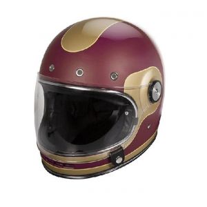 Casque Intégral Rétro STORMER Advance Burgundy Gold Pearly