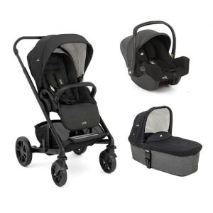 JOIE - Poussette Trio Chrome + Si&egrave;ge auto i-Snug 2 + Nacelle Chrome Shale
