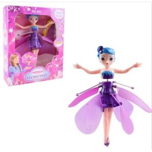 Vol gracieux comme elle flotte cadeau infrarouge &agrave; induction de poup&eacute;e de f&eacute;e volante violet