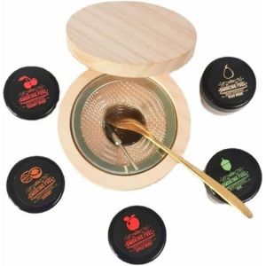 Kit de fumoir à cocktail kit de fumoir de boisson avec 4 saveurs de copeaux de bois kit de fumoir à whisky pour infuser cocktail