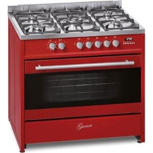 Cuisinière électrique à gaz - Gurari - GCH E 911 R - 90 cm - Rouge - Four XXL 121 L