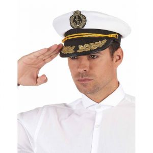 Accessoire - PARTY PLAY - Casquette capitaine marin adulte