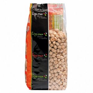 Très gros pois chiches pour tous types de cuisine - Sachet de 1KG - Marque Légumor 2 sachets