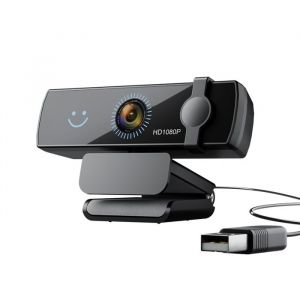 Webcam de reconnaissance facile pour Windows Hello cam&eacute;ra dordinateur Full HD 1080P 30FPS avec Microphone