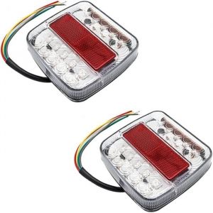 2 Pcs Feu ArrièRe De Remorque LedFeu ArrièRe Remorque Kit Feux ArrièRe Remorque Led 12 V Feu Stop Pour Camion Adapté Aux Feux A159