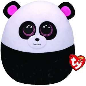 Peluche Ty Squish a Boo Bamboo Panda 20cm - TY - Zacht knuffelkussen - D&eacute;coratief - Dimensions: 23 x 19 x 12 cm