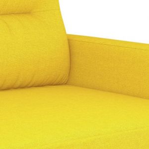 BURKE@ Fauteuil-Canap&eacute; 1 PLACE - Chaise simple - 1 personne - Jaune clair 60 cm Tissu SS1602