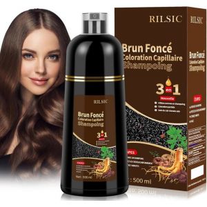 Shampoing Colorant Noir Hair Dye Shampoo 3 En 1Shampooing Instantané Pour CheveuxShampooing Colorant Cheveux BlancsColor Sha
