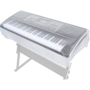 Housse de clavier de piano &eacute;tanche &agrave; la poussi&egrave;re transparente pour clavier &eacute;lectronique 76 touches