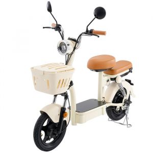 Trottinette &Eacute;lectrique avec Selle Y16 NFC Autonomie 90 km 14 Po Beige
