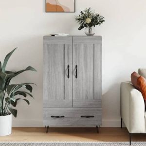 Buffet haut-Bahut-Meuble de Rangement pour Salon Salle à Manger Cuisine sonoma gris 695x31x115 cm bois dingénierie SHL505995