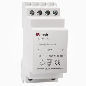 Transformateur 220V 12V - Transformateur 220V 24V Alimentation 12V 8V 24V/AC Exportations230V/AC Entr&eacute;e Max 8VA Rail