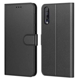 Coque Huawei P30  Pochette Etui Housse P30 Cuir à Clapet avec Fermeture Magnétique et Multifonctionnel Noir