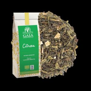 Th&eacute; vert Citron - Vrac 100g - Les jardins de Ga&iuml;a