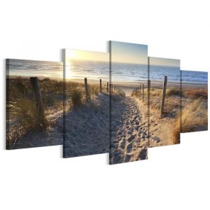 Tableau Decoration Murale - LUMASOUL - 5-2-5-0-2-2-13-5 - &Eacute;clectique Motif - 5 parties - Multicolore - 150x75 cm