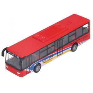 Jouet de modèle de bus en alliage rouge - VVIKIZY - Modèle de Bus - Roues mobiles - Réaliste - Petit et portable