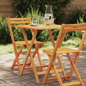 Moderne Table d’extérieur - Table de jardin pliante Carrée 60x60x72 cm Bois massif Acacia @FR(508287)