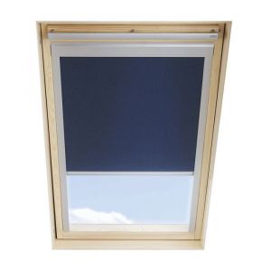 Store Occultant compatible avec VELUX GGL M06 GGL 306 GGU M06 GHL M06 GPL M06 GPU M06 - Bleu Foncé - Solution économique