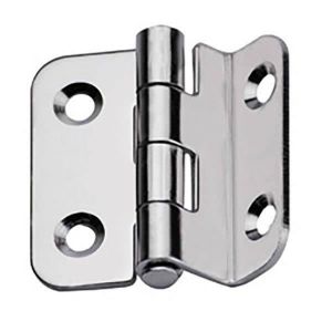 Charnière inox coudée standard 37x37x2mm - LALIZAS - A visser