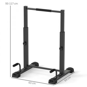 Dip Bar Barre de dips Station de dips Chargeable jusquà 540 kg Barre de fitness réglable en hauteur Push Up Stand Bar Fitness Par