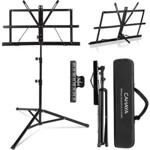 Pupitre de Musique Pliable Léger Portable Ajustable [Support pour Partition de Musique Porte-livre pour Bureau à Double Usage 2