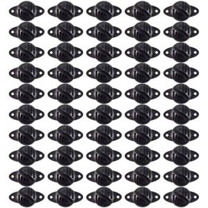 Isolateur de Cl&ocirc;ture Cheval Bovin Animal &Eacute;lectrique Accessoires H&eacute;misph&eacute;rique Accessoire &Eacute;lectronique 50 Pi&egrave;ces