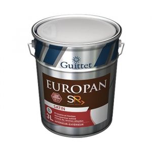 Peinture microporeuse Guittet Europan SR 3L - Blanc - Satiné - Intérieur - Boiserie