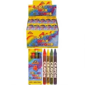 Crayons de couleur - Wax Party - 5 Packs - Jaune Rouge Vert Bleu - Pour enfants &agrave; partir de 3 ans