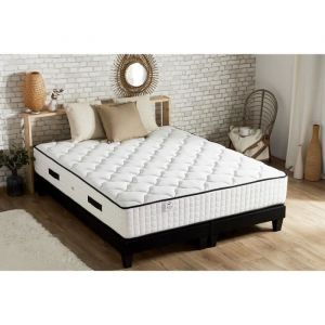 CONFORT DESIGN Hotel Grand Confort Ensemble matelas & sommier 180 x 200 - Ep. 30cm - Ressorts - 7 zones  - Fabriqué en France
