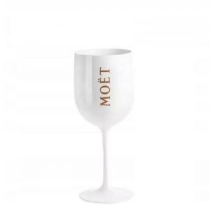 Verre à Champagne Moët & Chandon Ibiza - Acrylique Blanc - Élégant Polyvalent et Résistant - Idéal pour Célébrations