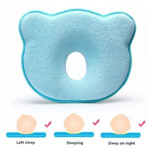 Oreiller pour bébé anti-tête plate coussin fonctionnel pour prévenir le syndrome de la tête plate oreiller enfant