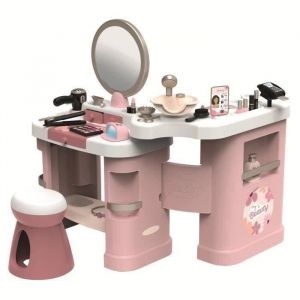 SMOBY -  My Beauty Center - Institut de Beauté 3 en 1 - Coiffure Onglerie Maquillage Factice - 26 Accessoires - Dès 3 ans